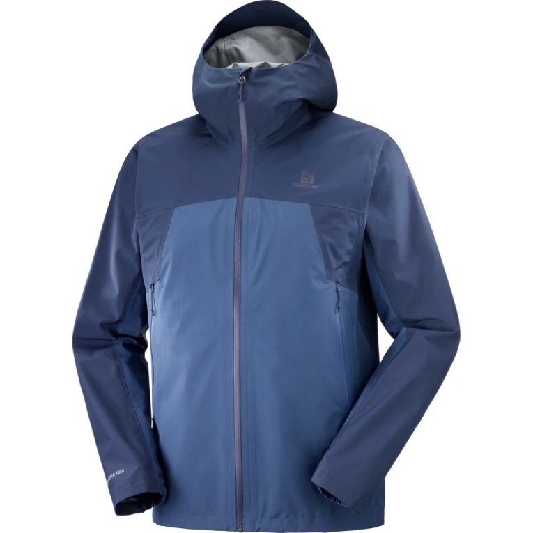 Chaquetas Shell Salomon Outline GTX 2.5 Layers Impermeables Hombre Azul Marino | MX BZTJ834